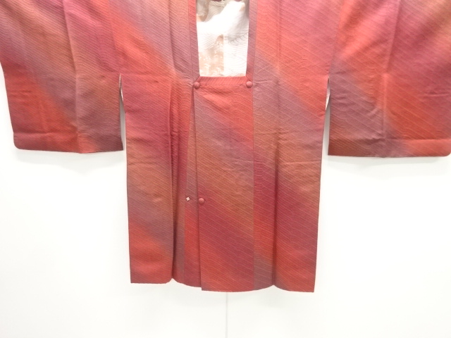 斜め縞織出し暈し道行コート